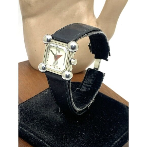 Misani Women's Watch Hermitage 2100 Swiss Quartz 20mm Petite Square Tank Leather - Picture 13 of 13